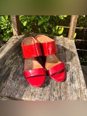 Calvin Klein Red 3” Heels